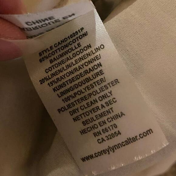 Anthropologie Corey Lynn Calter Mini Dress Gingham Off Shoulder Black White XS - Picture 7 of 7